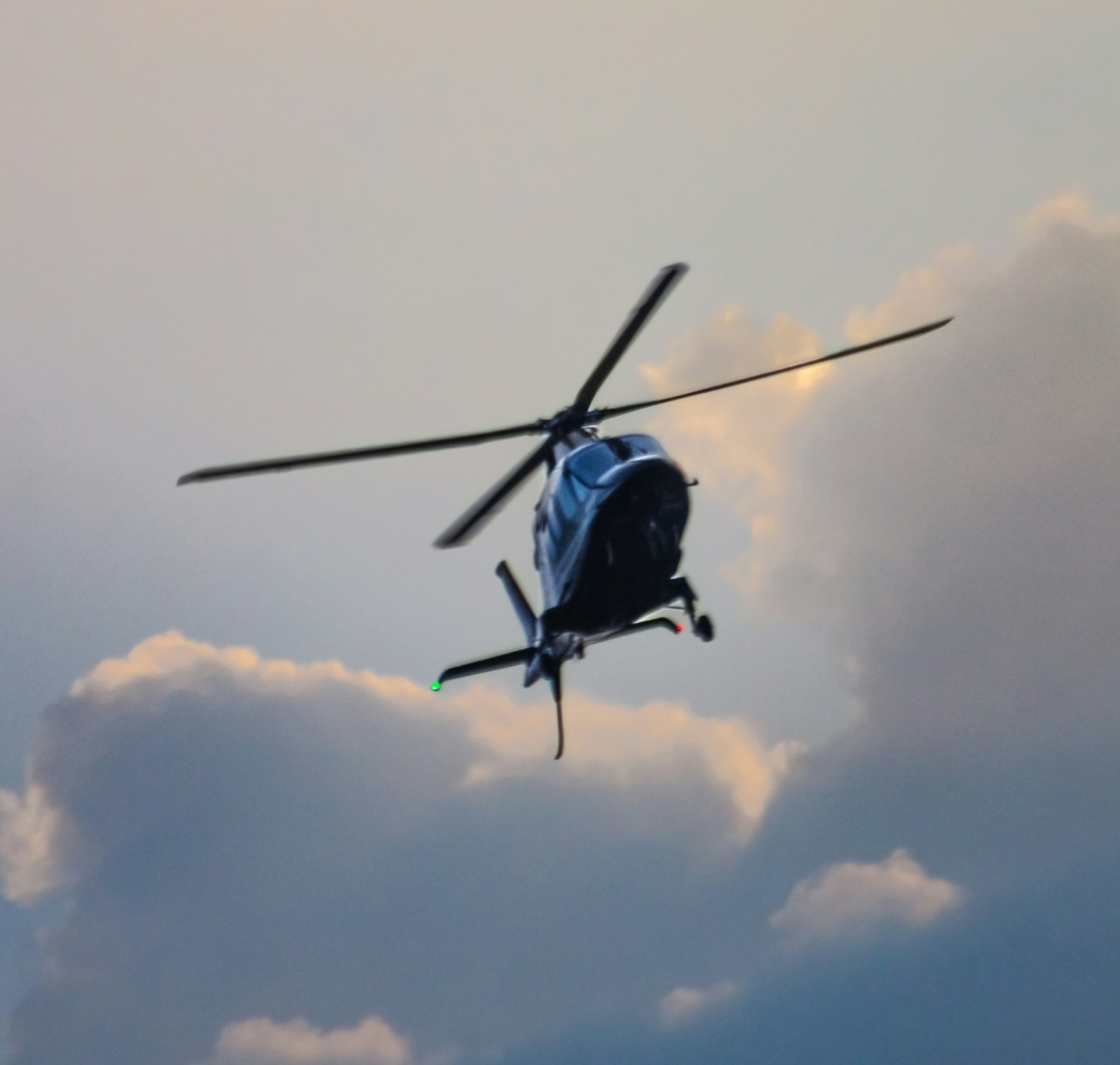 helicopter in flight