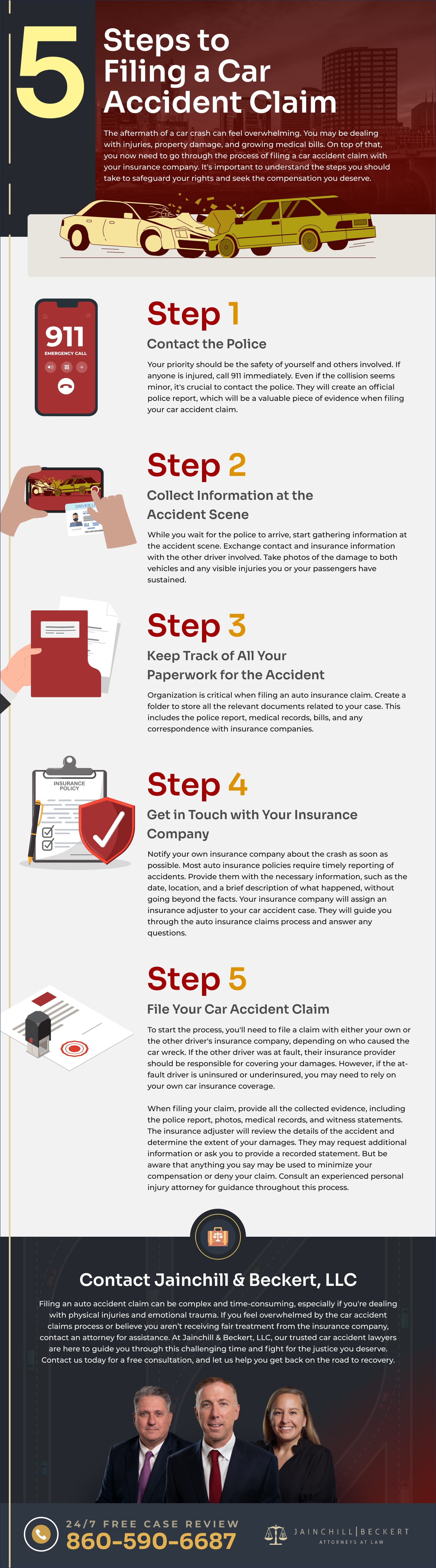 5 Steps to Filing a Car Accident Claim