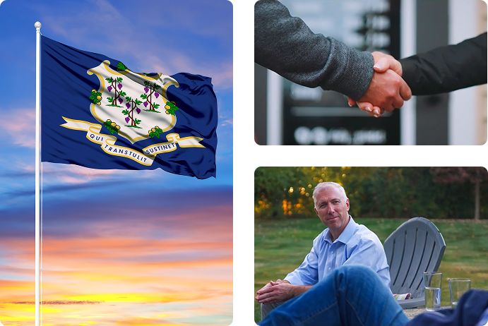 Set of images showing how we serve the community
